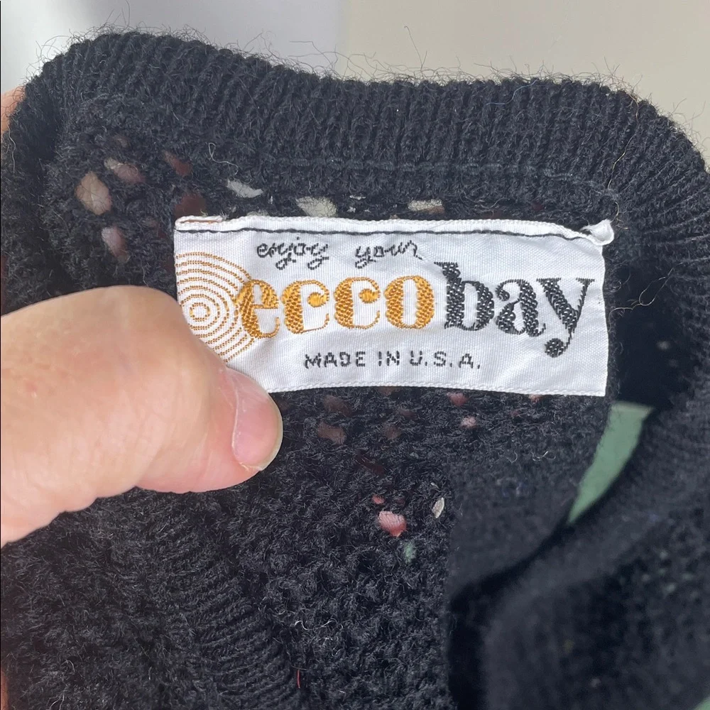 Ecco Bay Open Knit Vintage Sweater Vest
